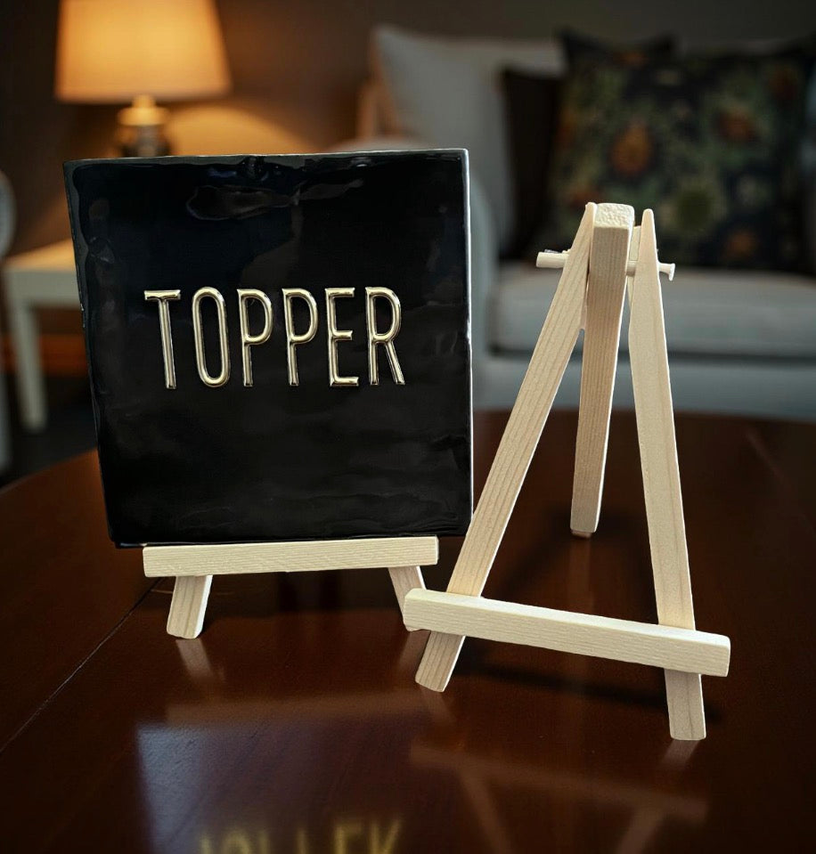 Driehoekige tegel display standaard