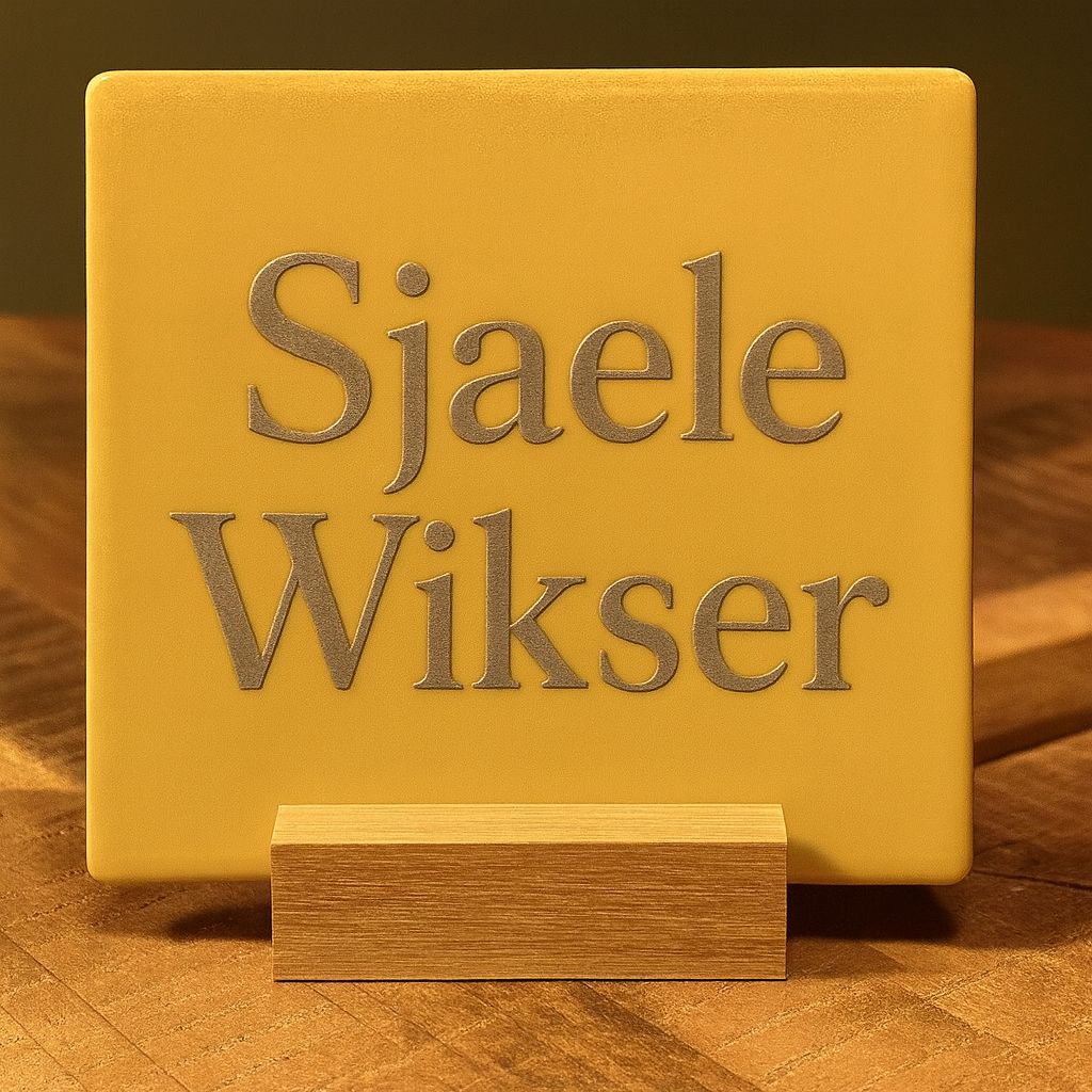 Tegeltje: Sjaele Wikser