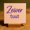 Tegeltje: Zeiver tuut 10x10cm