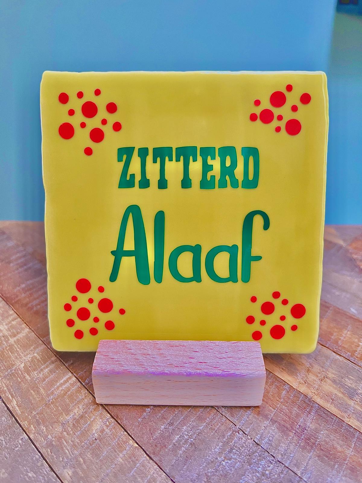 Tegel: Zitterd Alaaf 10x10cm
