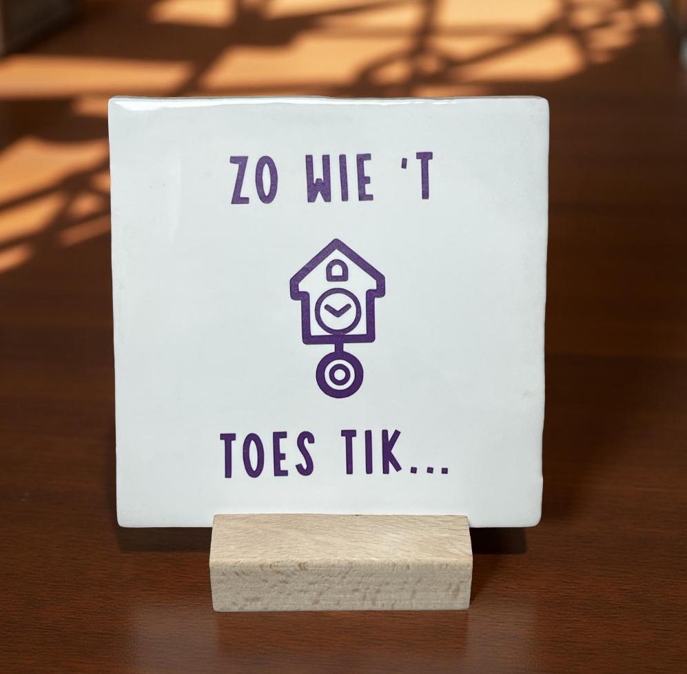 Tegel: Zo wie ‘t klökske toes tik 10x10ccm
