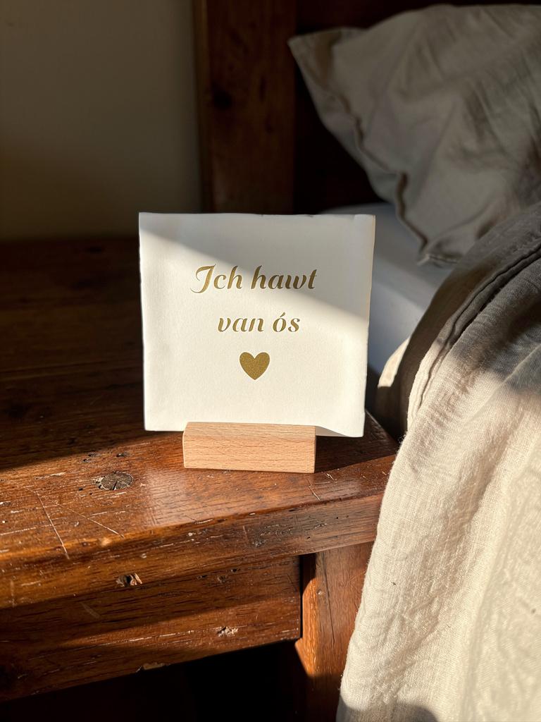 Tegel: Ich hawt van ós 10x10cm